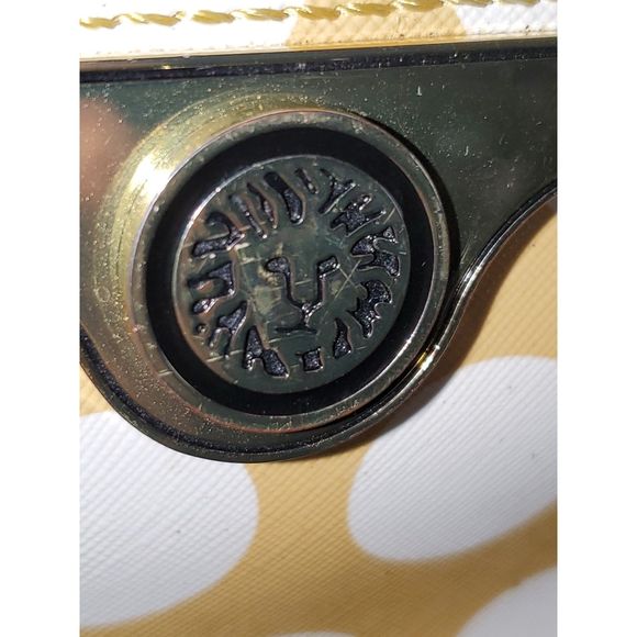 Anne Klein Crossbody Shoulder Bag Polka Dot Adjustable Strap Faux Leather Spring - Picture 3 of 16